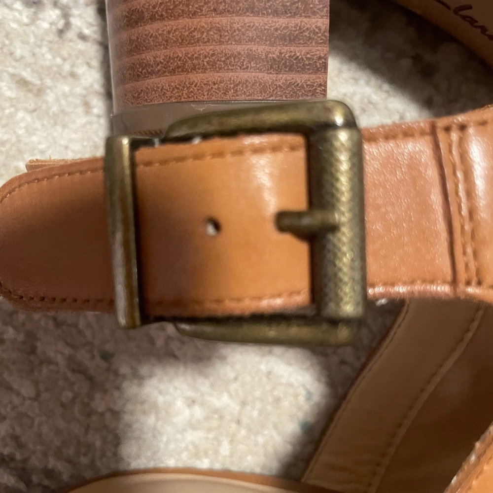 Clarks Women's Brown Leather Open-Toe Slingback Mules - Picture 7 of 11